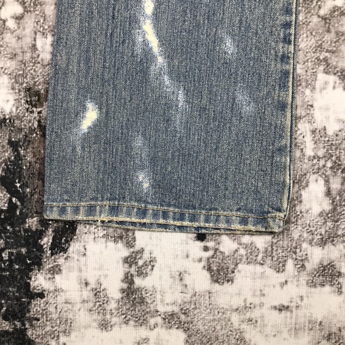Japanese Brand × Vintage Vintage Japanese Livre Claire Flare Distressed Design Jeans Size 31" - 11 Thumbnail