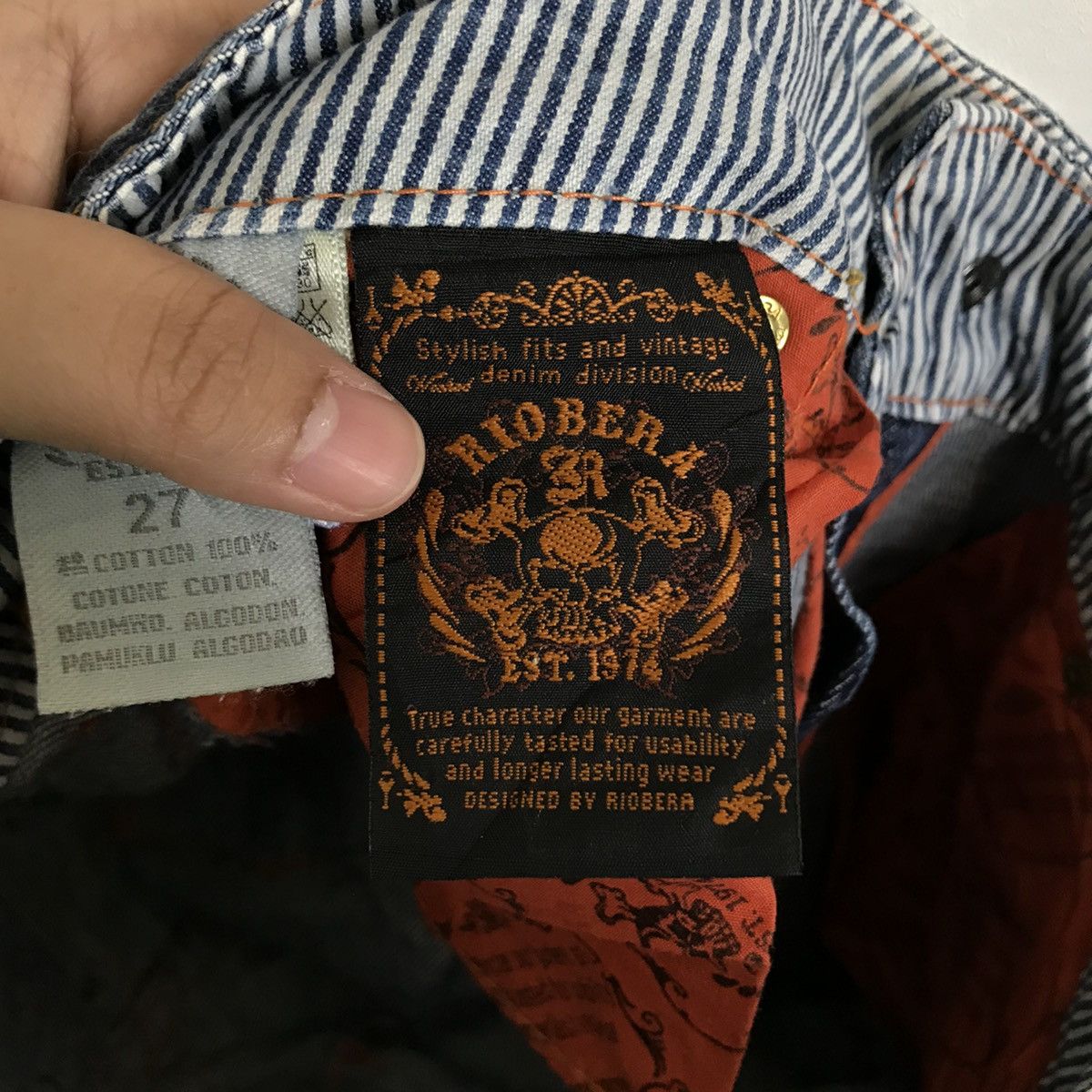 Japanese Brand Riobera Flare Denim Jeans Size US 31 - 11 Thumbnail