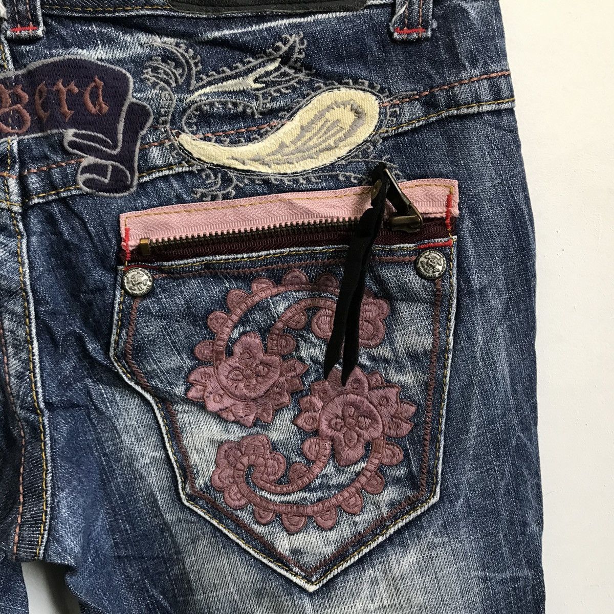 Japanese Brand Riobera Flare Denim Jeans Size US 31 - 8 Thumbnail