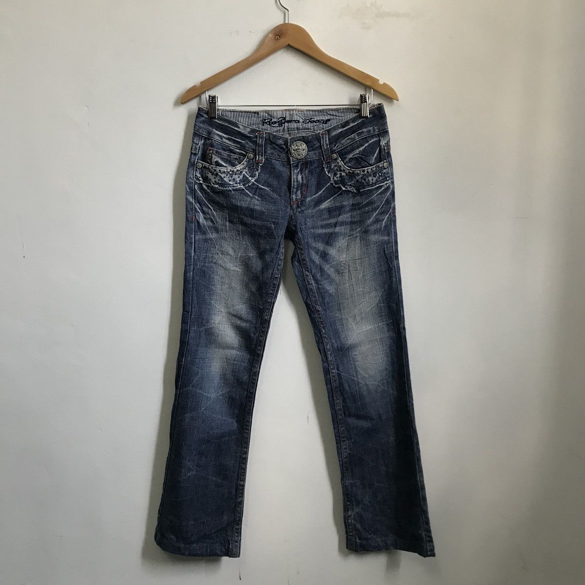 Japanese Brand Riobera Flare Denim Jeans Size US 31 - 1 Thumbnail