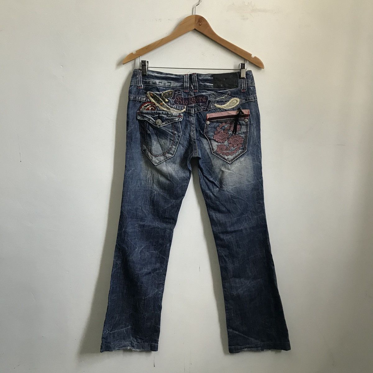 Japanese Brand Riobera Flare Denim Jeans Size US 31 - 2 Thumbnail