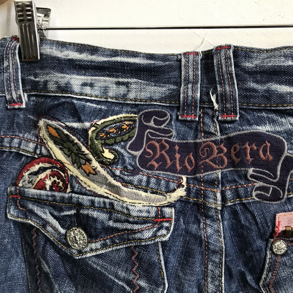 Japanese Brand Riobera Flare Denim Jeans Size US 31 - 9 Thumbnail