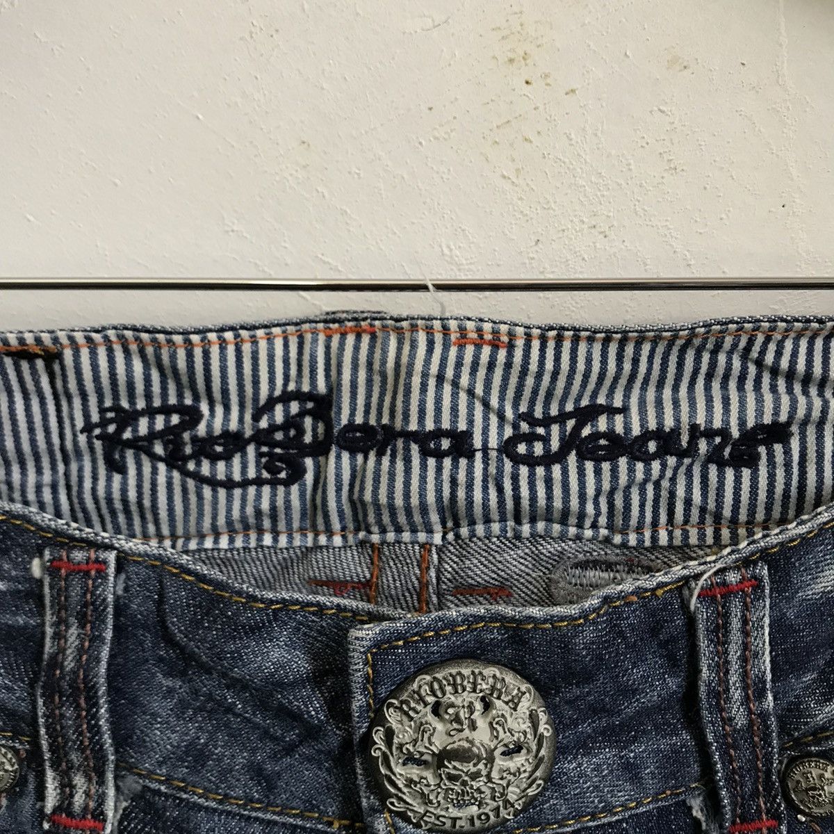 Japanese Brand Riobera Flare Denim Jeans Size US 31 - 6 Thumbnail