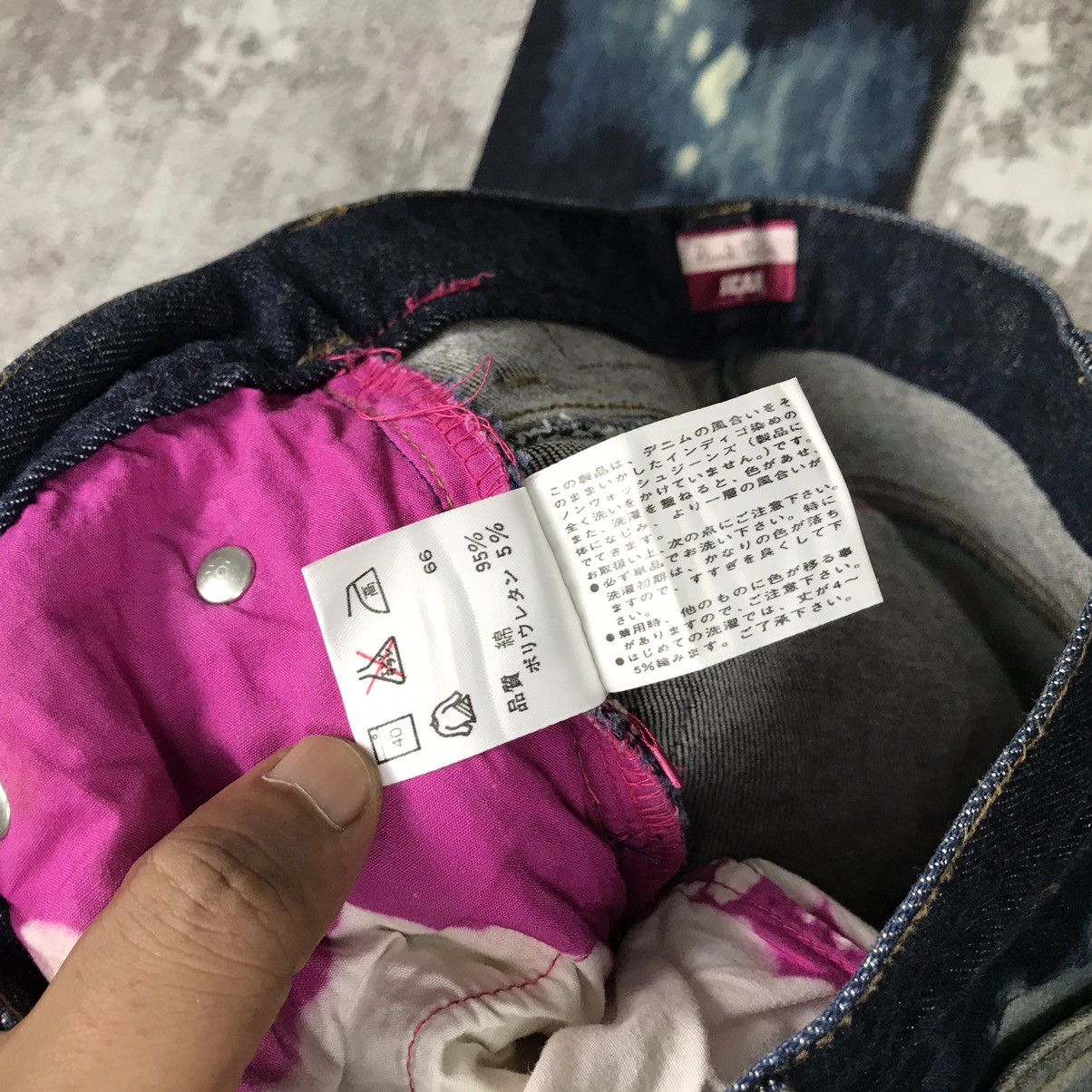 Japanese Brand × Paul Smith Vintage Japanese Paul Smith Rework Acid wash design Jeans Size 28" / US 6 / IT 42 - 11 Thumbnail