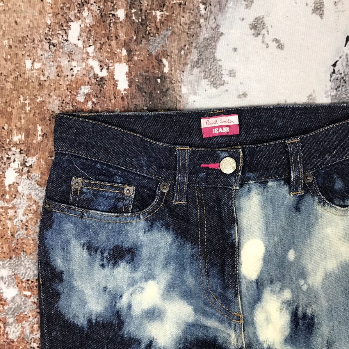 Japanese Brand × Paul Smith Vintage Japanese Paul Smith Rework Acid wash design Jeans Size 28" / US 6 / IT 42 - 3 Thumbnail