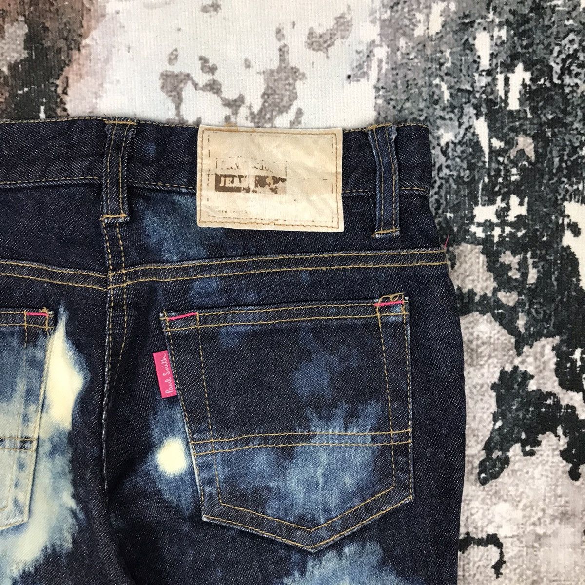 Japanese Brand × Paul Smith Vintage Japanese Paul Smith Rework Acid wash design Jeans Size 28" / US 6 / IT 42 - 8 Thumbnail