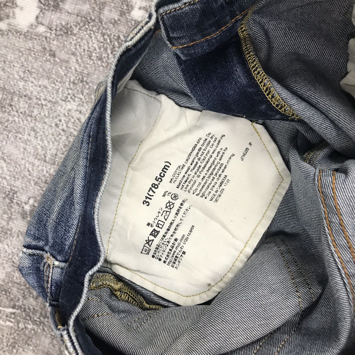 GU × Japanese Brand Vintage G.U Japan Distressed Light Wash Denim Skinny Jeans Size US 33 - 13 Thumbnail