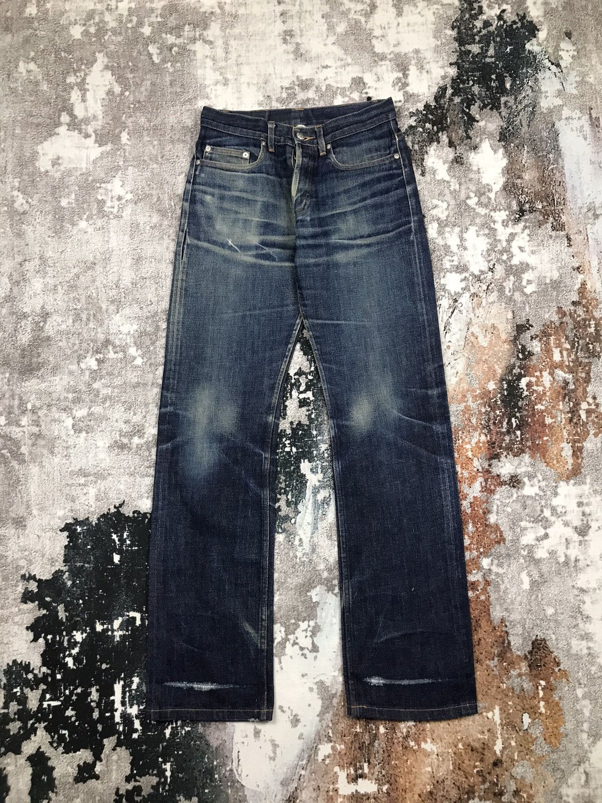 Vintage A.P.C Japan Selvedge Insane Distressed Denim Jeans