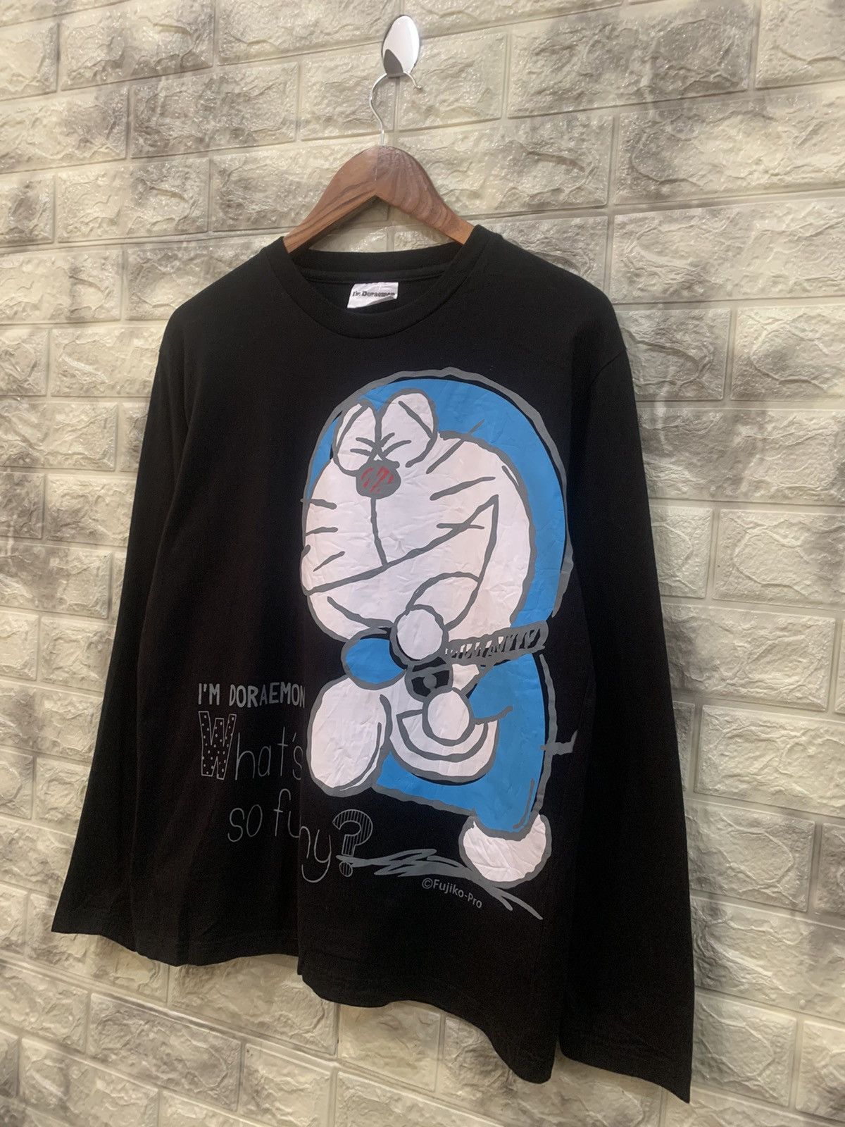 Cartoon Network × Vintage Vintage Doraemon black t-shirt Size US L / EU 52-54 / 3 - 4 Thumbnail