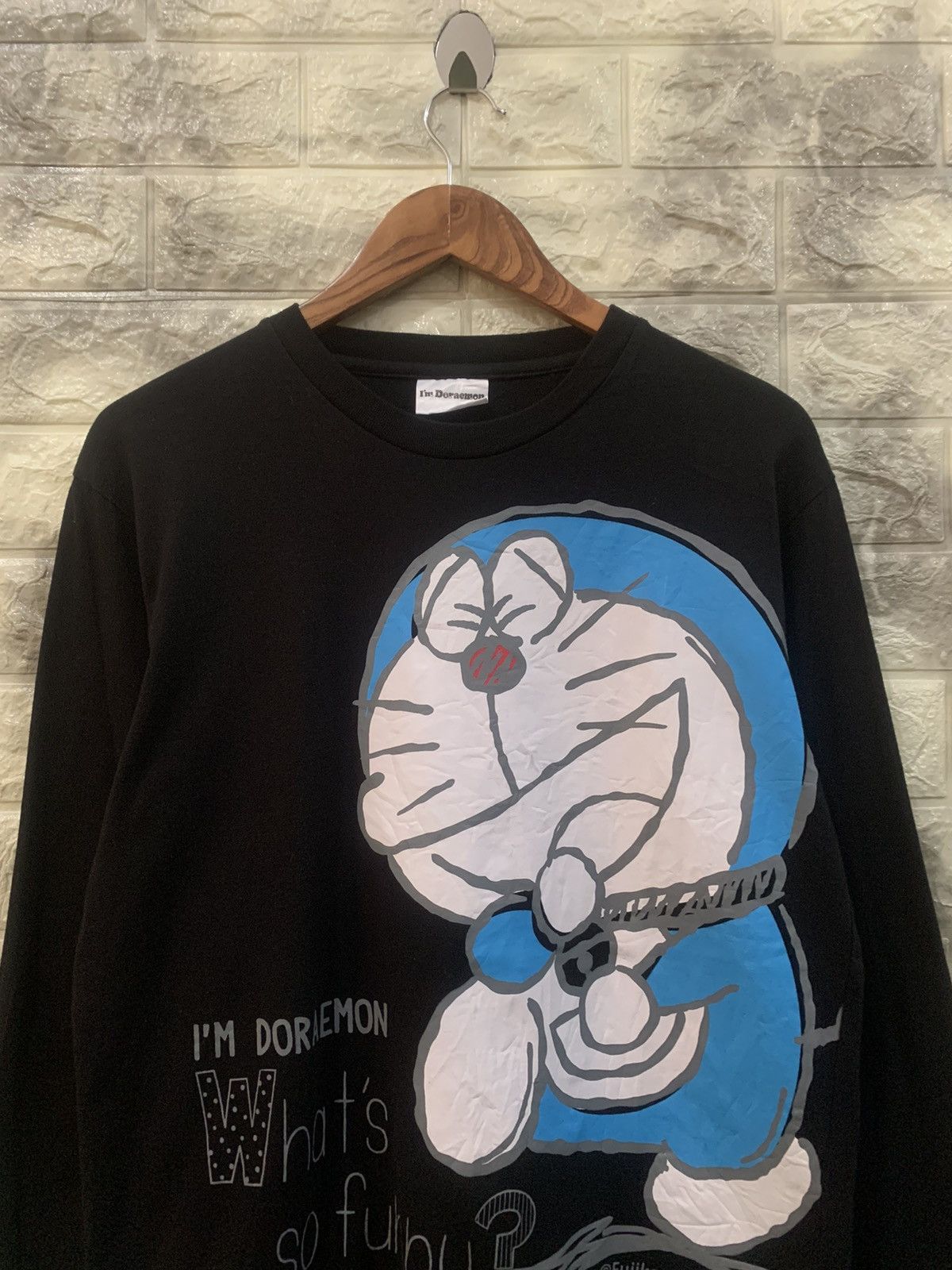 Cartoon Network × Vintage Vintage Doraemon black t-shirt Size US L / EU 52-54 / 3 - 5 Thumbnail