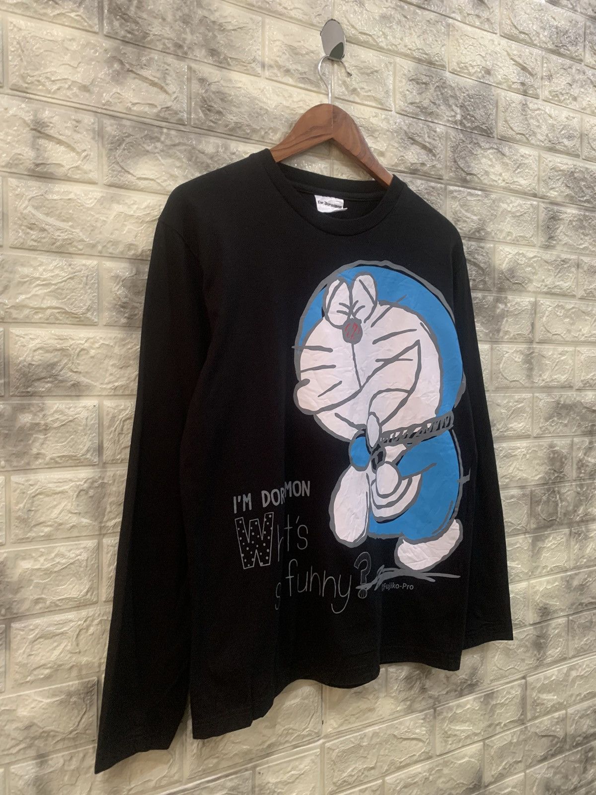 Cartoon Network × Vintage Vintage Doraemon black t-shirt Size US L / EU 52-54 / 3 - 3 Thumbnail