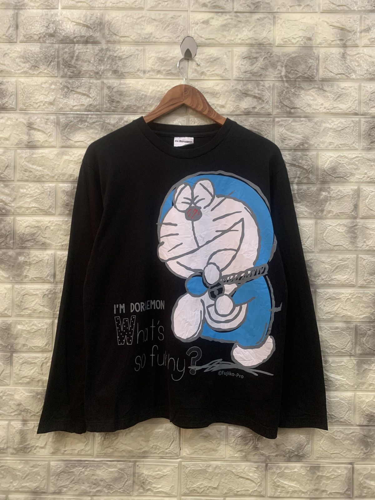 Cartoon Network × Vintage Vintage Doraemon black t-shirt Size US L / EU 52-54 / 3 - 2 Thumbnail