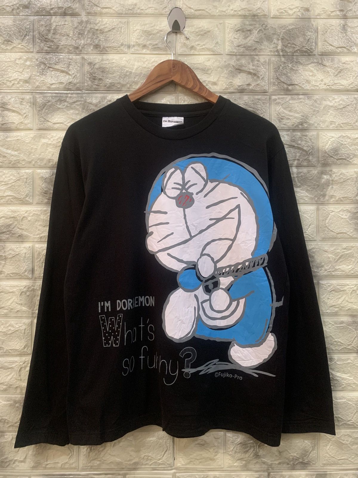 Cartoon Network × Vintage Vintage Doraemon black t-shirt Size US L / EU 52-54 / 3 - 1 Thumbnail