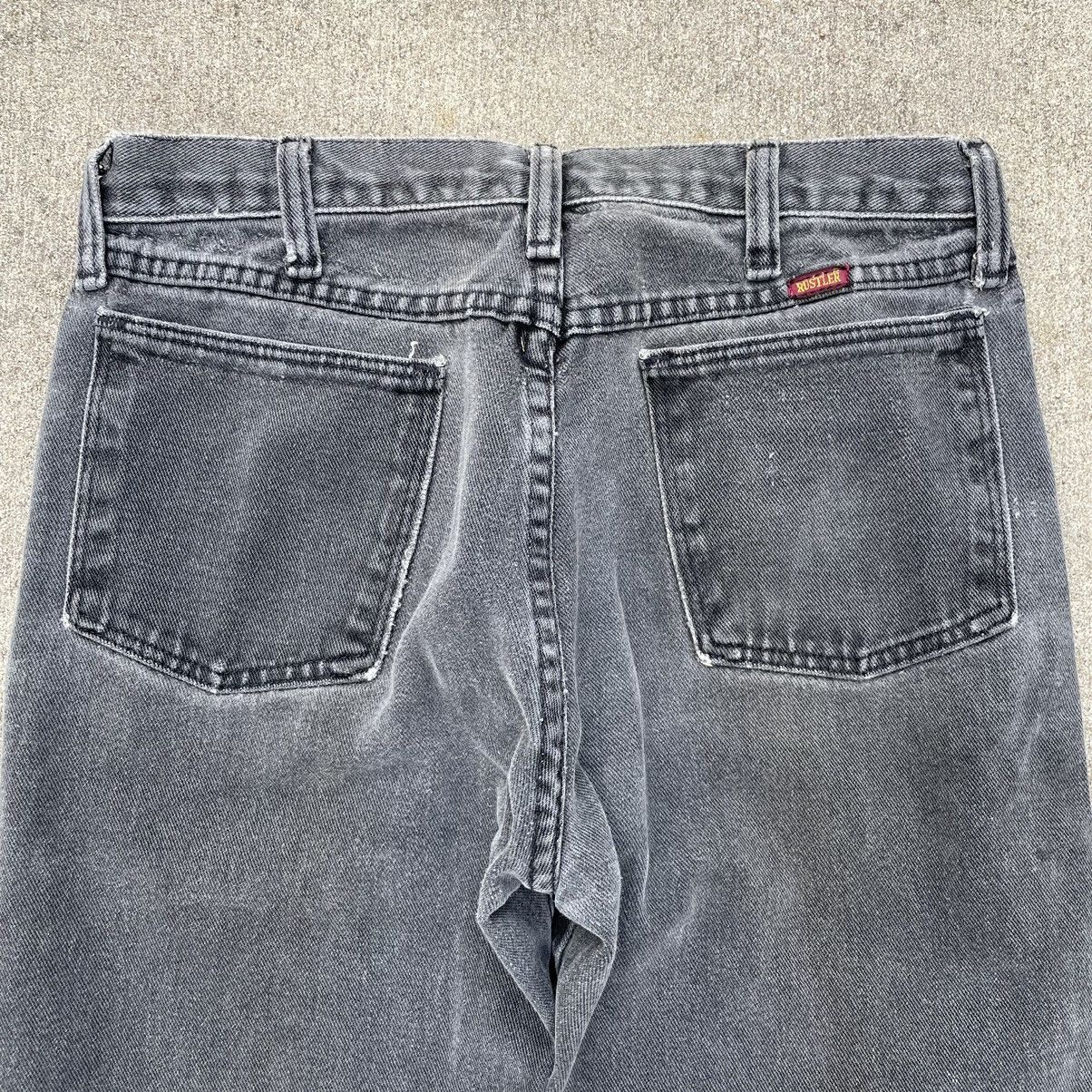 Rustler × Unsound Rags × Vintage Vintage Faded Black Rustler Denim Jeans Size 30x30 Size US 30 / EU 46 - 8 Thumbnail