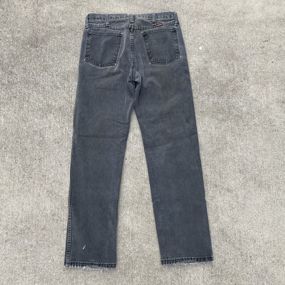 Rustler × Unsound Rags × Vintage Vintage Faded Black Rustler Denim Jeans Size 30x30 Size US 30 / EU 46 - 6 Thumbnail