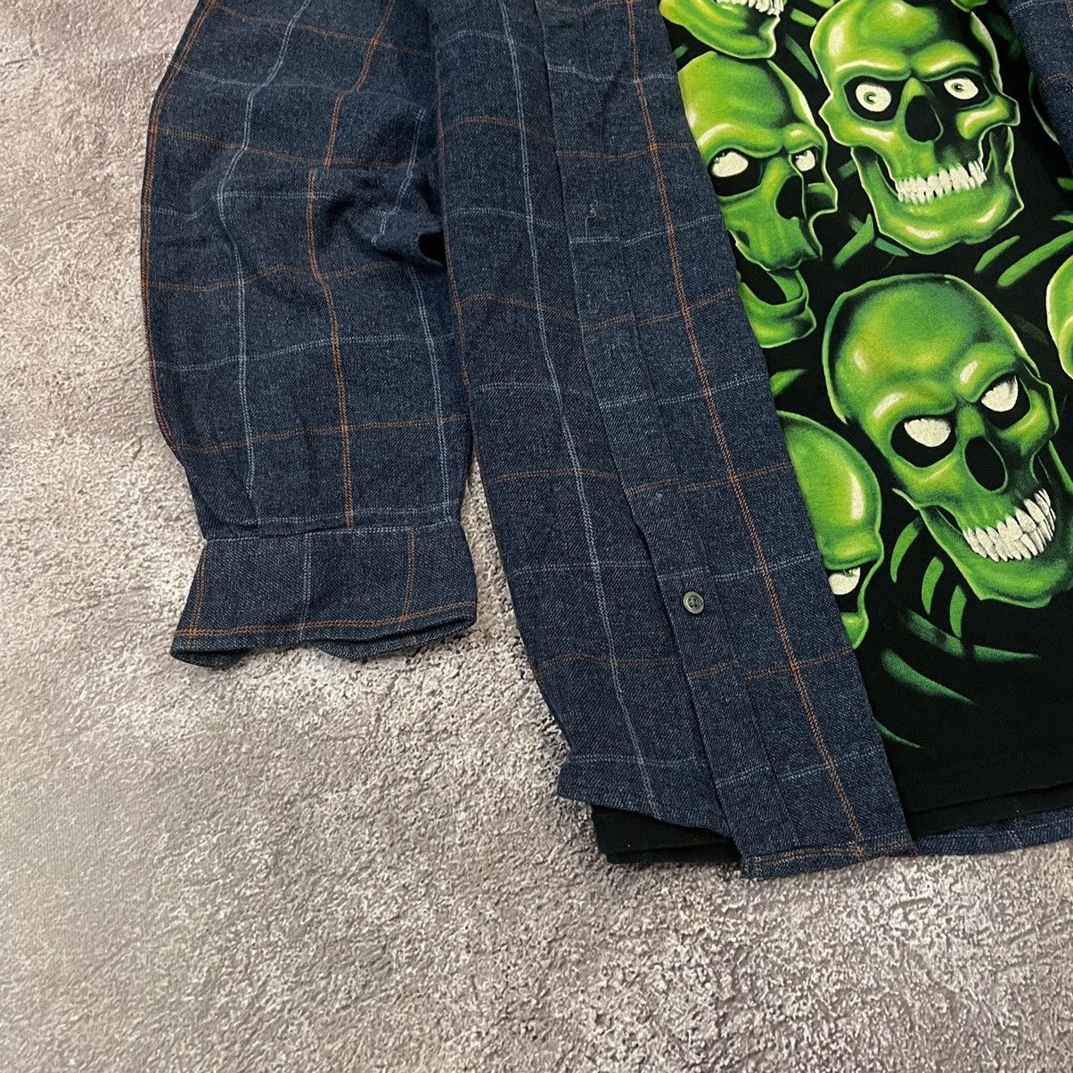 Flannel vintage flannel shirt checkered plaid streetwear 90s Y2K Size US XL / EU 56 / 4 - 3 Thumbnail