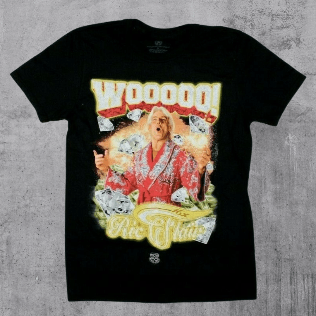 Wwf Ric Flair x Diamonds WWE Wrestling Shirt | Grailed