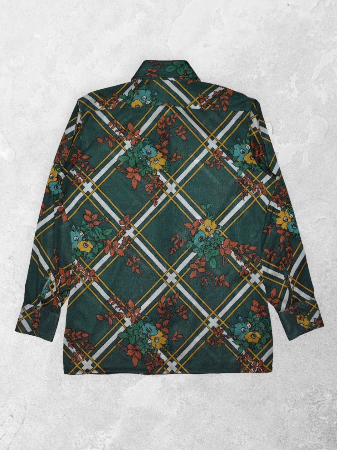 Vintage Vintage Bow Brand By Alexanders 70s-80s Floral Shirt (M) Size US M / EU 48-50 / 2 - 3 Thumbnail