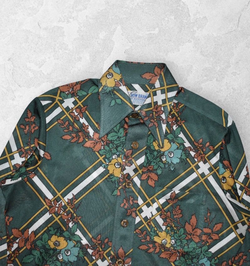 Vintage Vintage Bow Brand By Alexanders 70s-80s Floral Shirt (M) Size US M / EU 48-50 / 2 - 2 Thumbnail