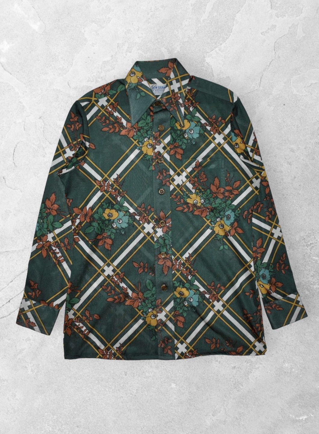 Vintage Vintage Bow Brand By Alexanders 70s-80s Floral Shirt (M) Size US M / EU 48-50 / 2 - 1 Thumbnail