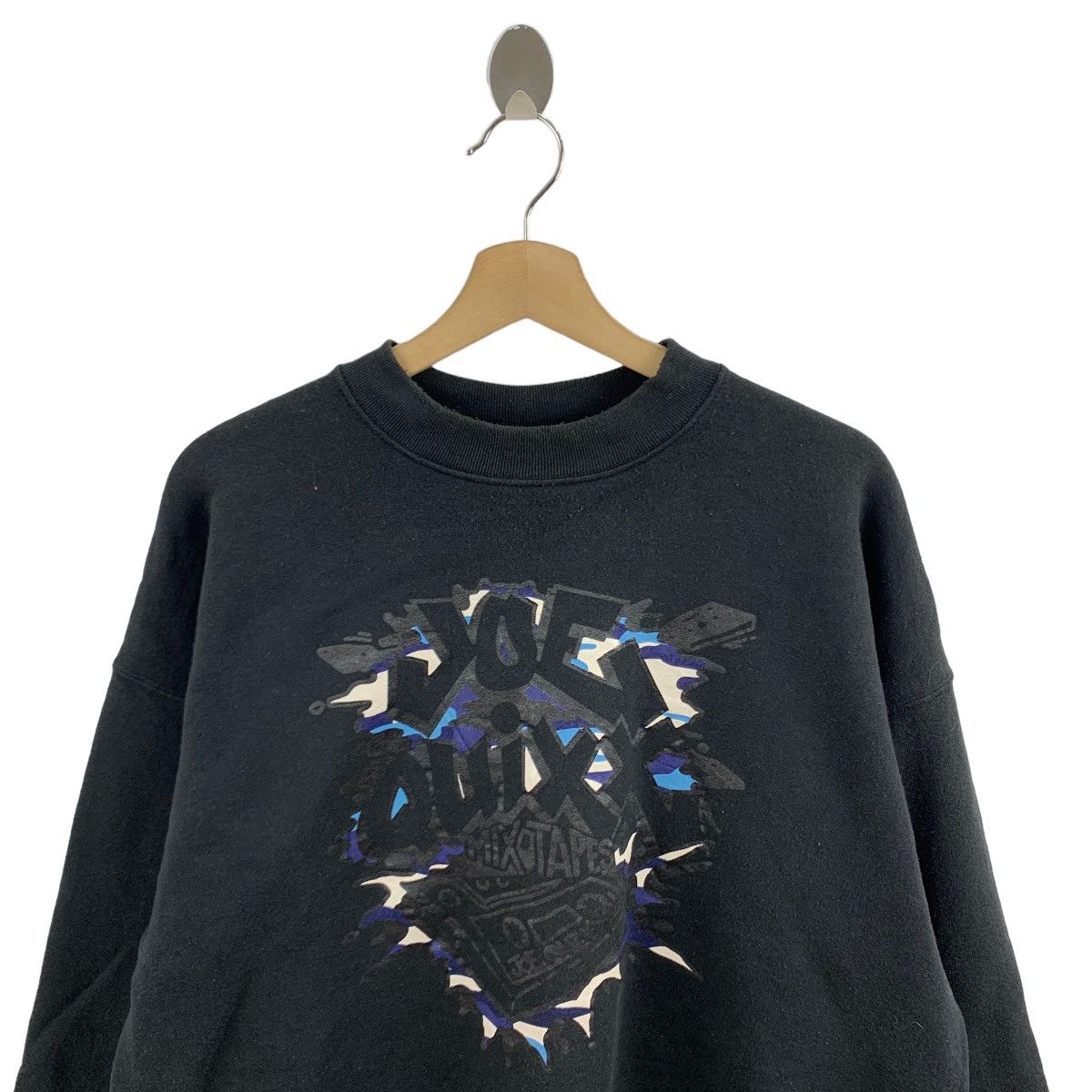 Vintage Vintage 90s DJ Joe Quixx Hiphop Jumper Pullover Sweater Size US XL / EU 56 / 4 - 2 Thumbnail