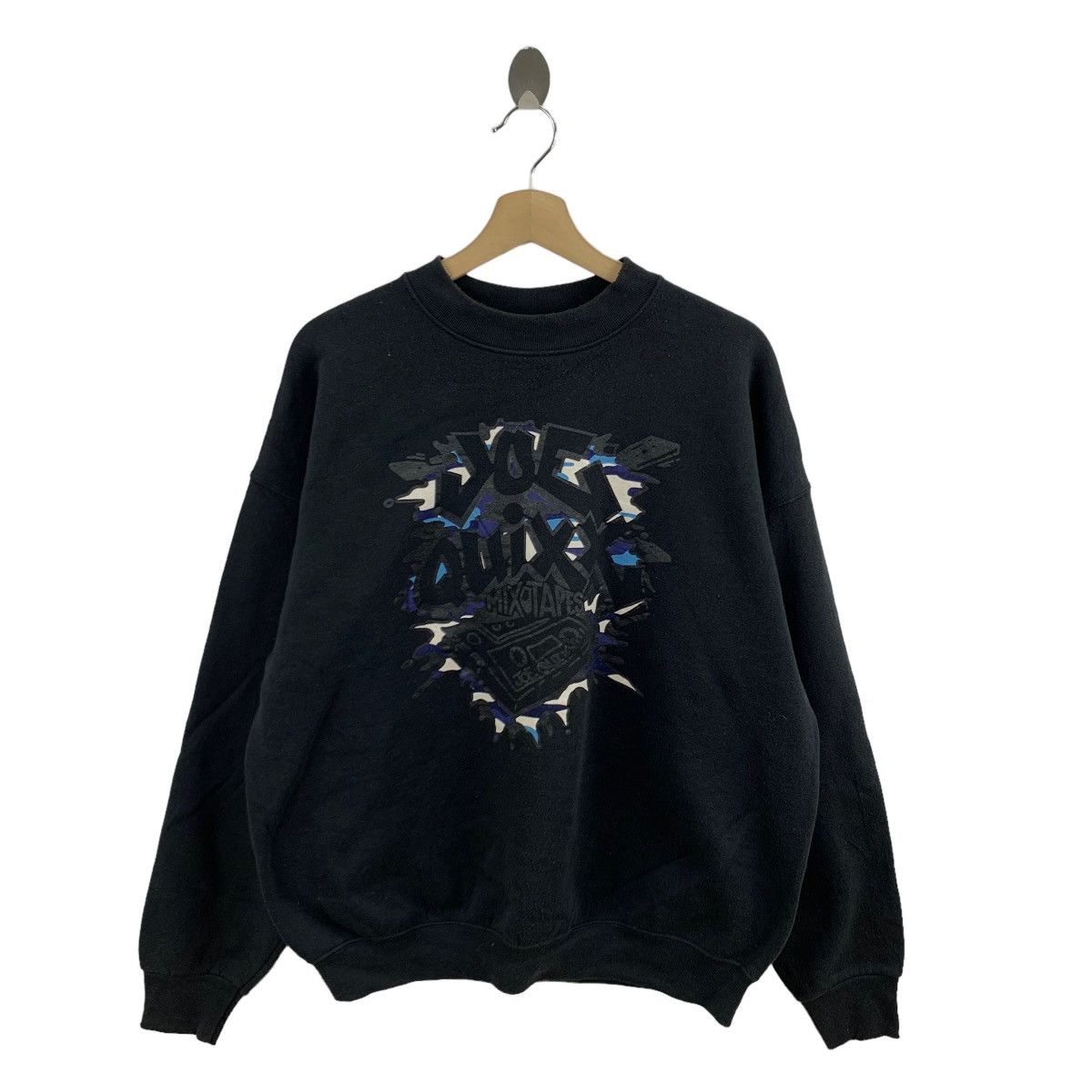 Vintage Vintage 90s DJ Joe Quixx Hiphop Jumper Pullover Sweater Size US XL / EU 56 / 4 - 1 Thumbnail