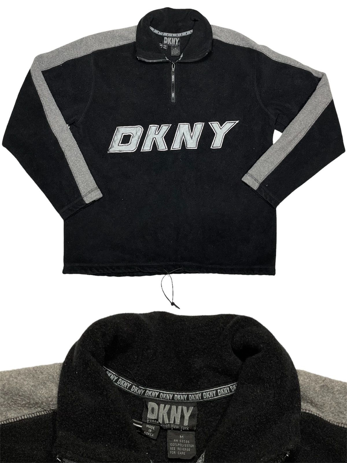 DKNY Vintage 90s DKNY fleece half zipper modern tech Size US M / EU 48-50 / 2 - 1 Thumbnail