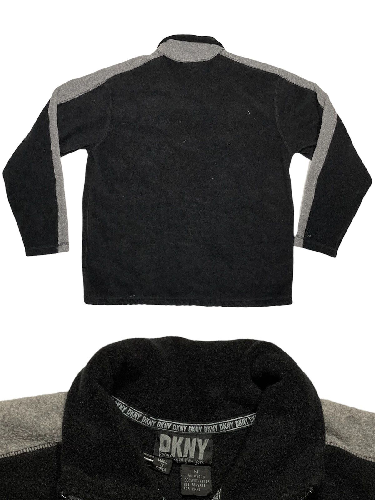 DKNY Vintage 90s DKNY fleece half zipper modern tech Size US M / EU 48-50 / 2 - 2 Thumbnail