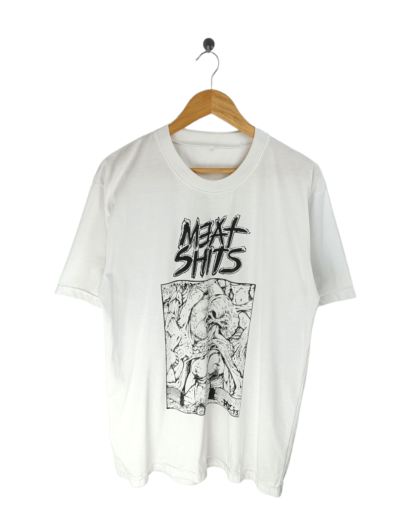 Band Tees VINTAGE '00 MEAT SHITS GRIND CORE (anal cunt napalm wormrot) Size US L / EU 52-54 / 3 - 1 Thumbnail