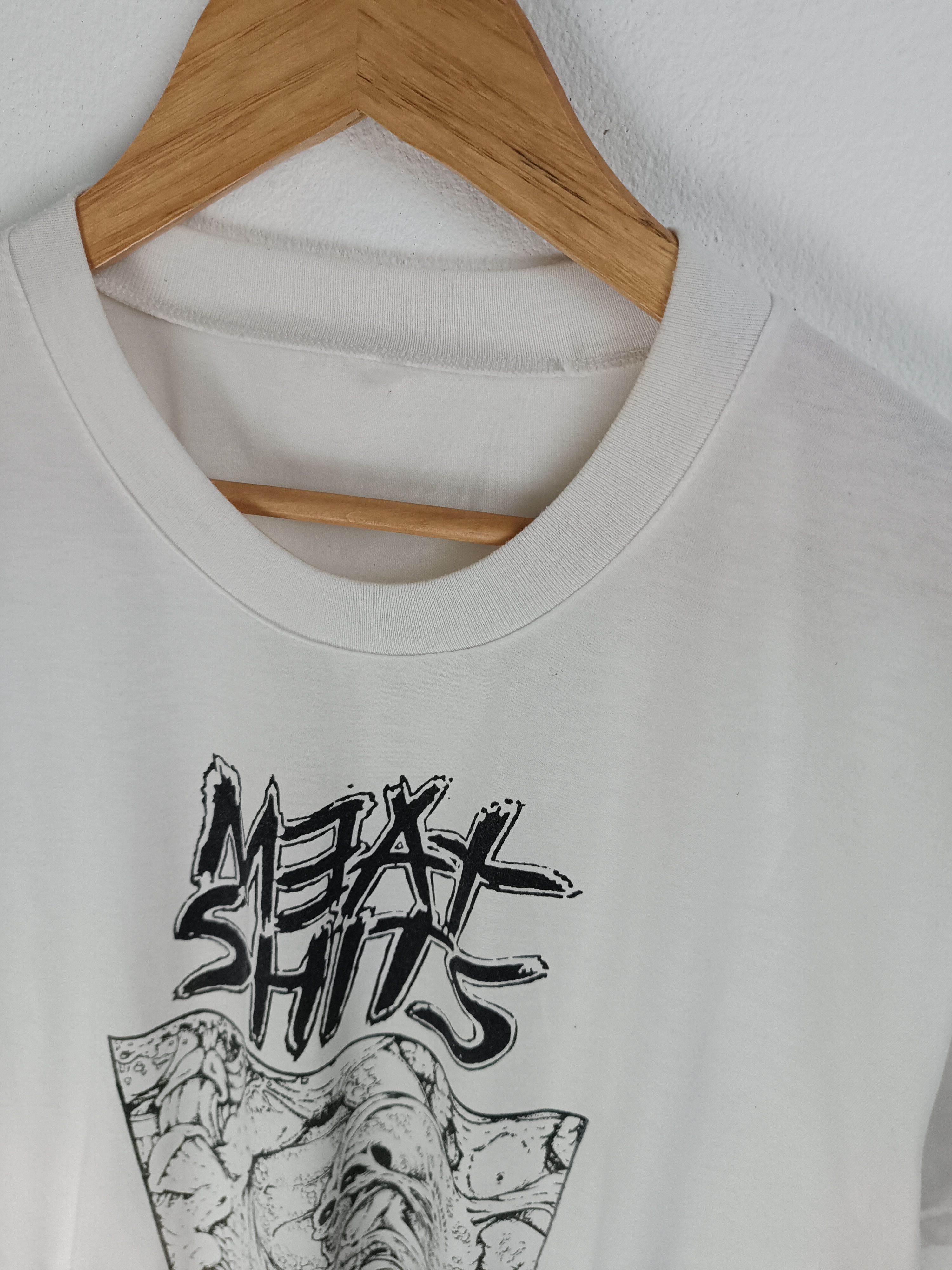 Band Tees VINTAGE '00 MEAT SHITS GRIND CORE (anal cunt napalm wormrot) Size US L / EU 52-54 / 3 - 5 Thumbnail