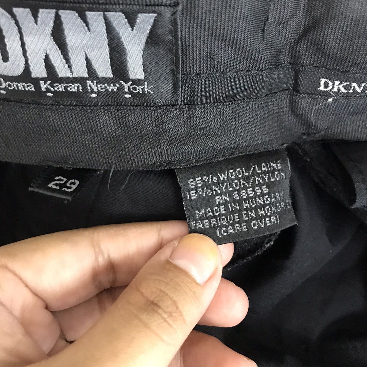 DKNY DONNA KARAN New York DKNY Straight Cut Wool Casual Trousers Size US 29 - 4 Thumbnail