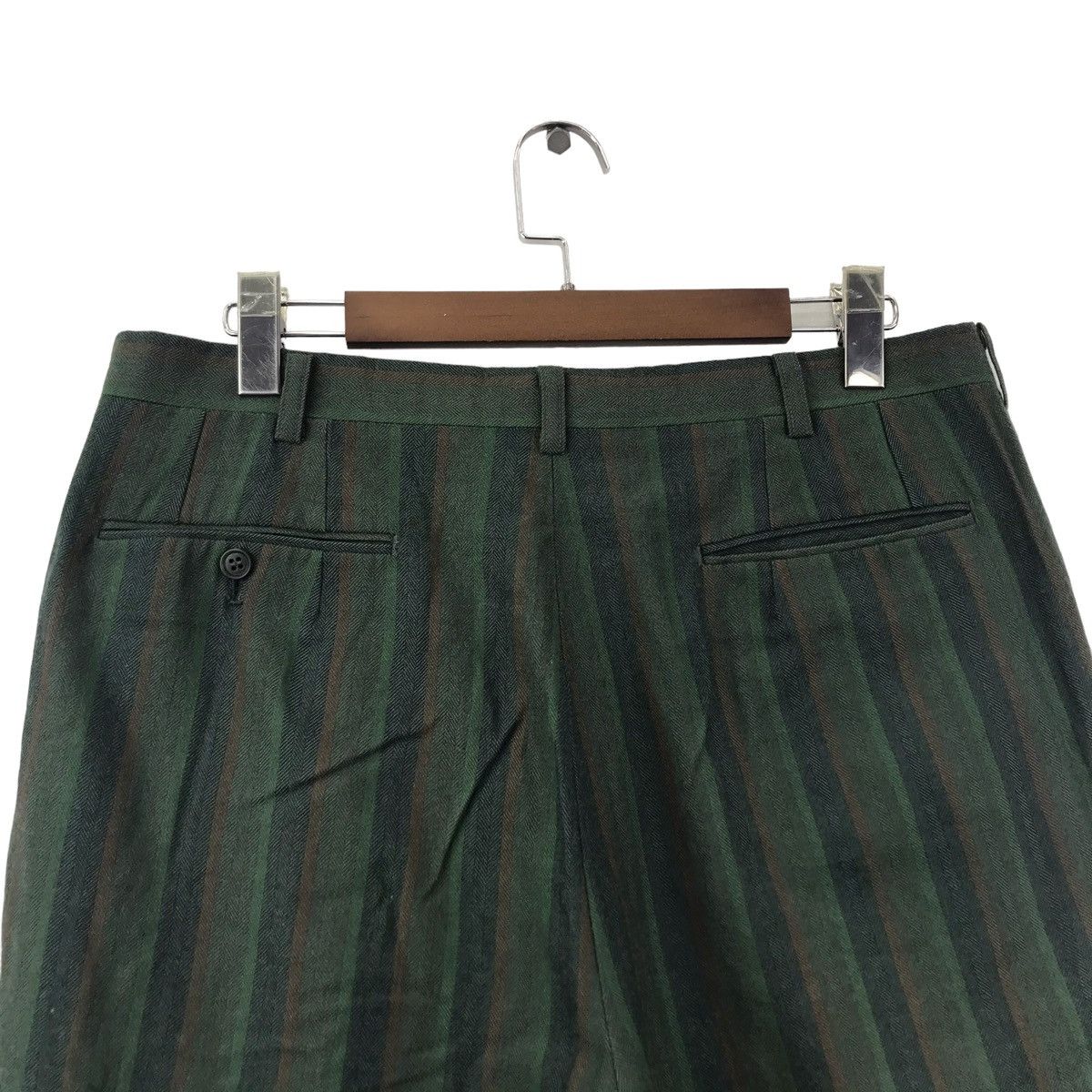 Junko Shimada Mr. JUNKO GOLF Japan Brand Stripes Baggy Wool Trousers Pant Size US 34 / EU 50 - 7 Thumbnail