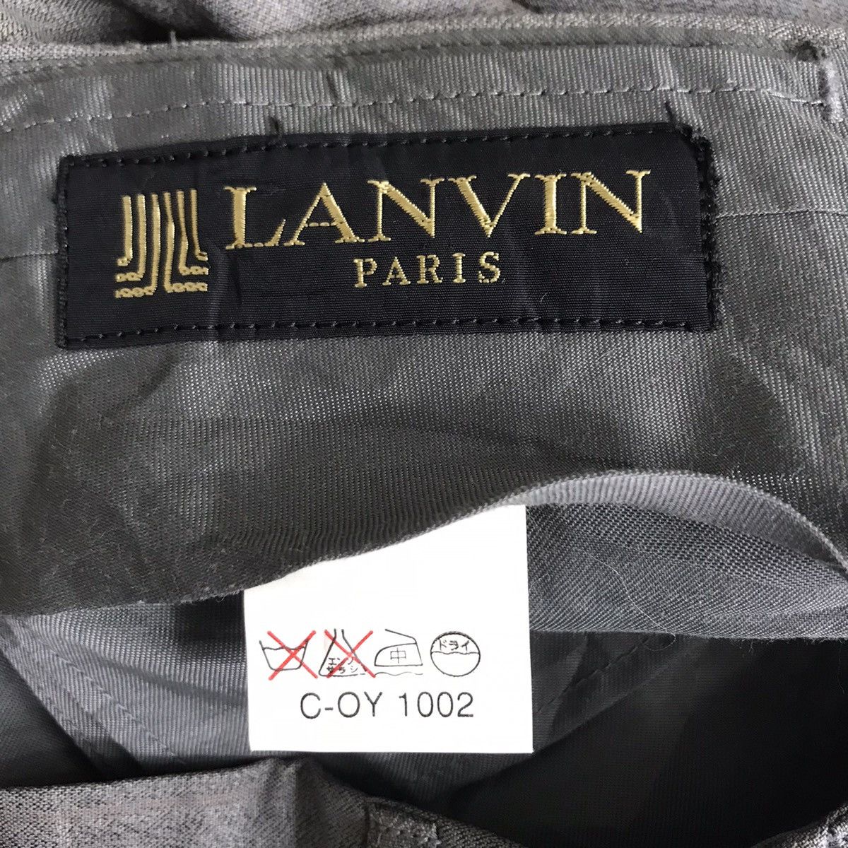 Lanvin LANVIN PARIS Grey Straight Cut Wool Trousers Casual Pant Size US 33 - 4 Thumbnail