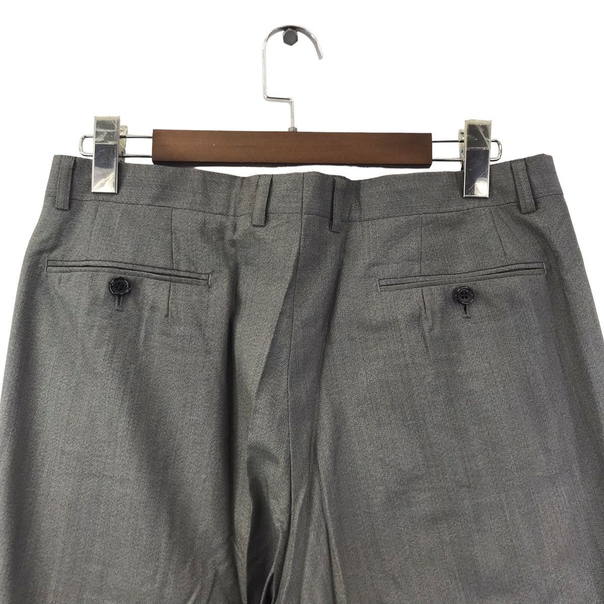 Lanvin LANVIN PARIS Grey Straight Cut Wool Trousers Casual Pant Size US 33 - 7 Thumbnail