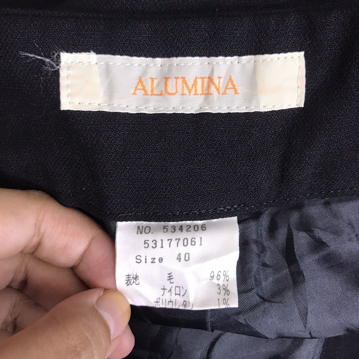 Japanese Brand ALUMINA Japanese Brand Boot Cut Black Casual Trousers Pant Size 28" / US 6 / IT 42 - 3 Thumbnail
