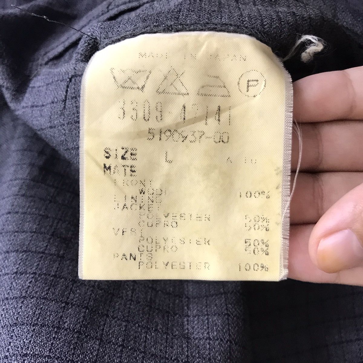 Japanese Brand LAUTREAMONT Japanese Brand Check Grey Straight Cut Pant Size US 29 - 4 Thumbnail