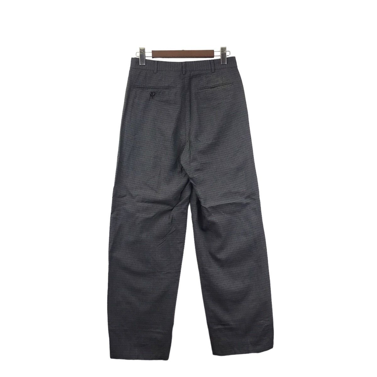 Japanese Brand LAUTREAMONT Japanese Brand Check Grey Straight Cut Pant Size US 29 - 6 Thumbnail