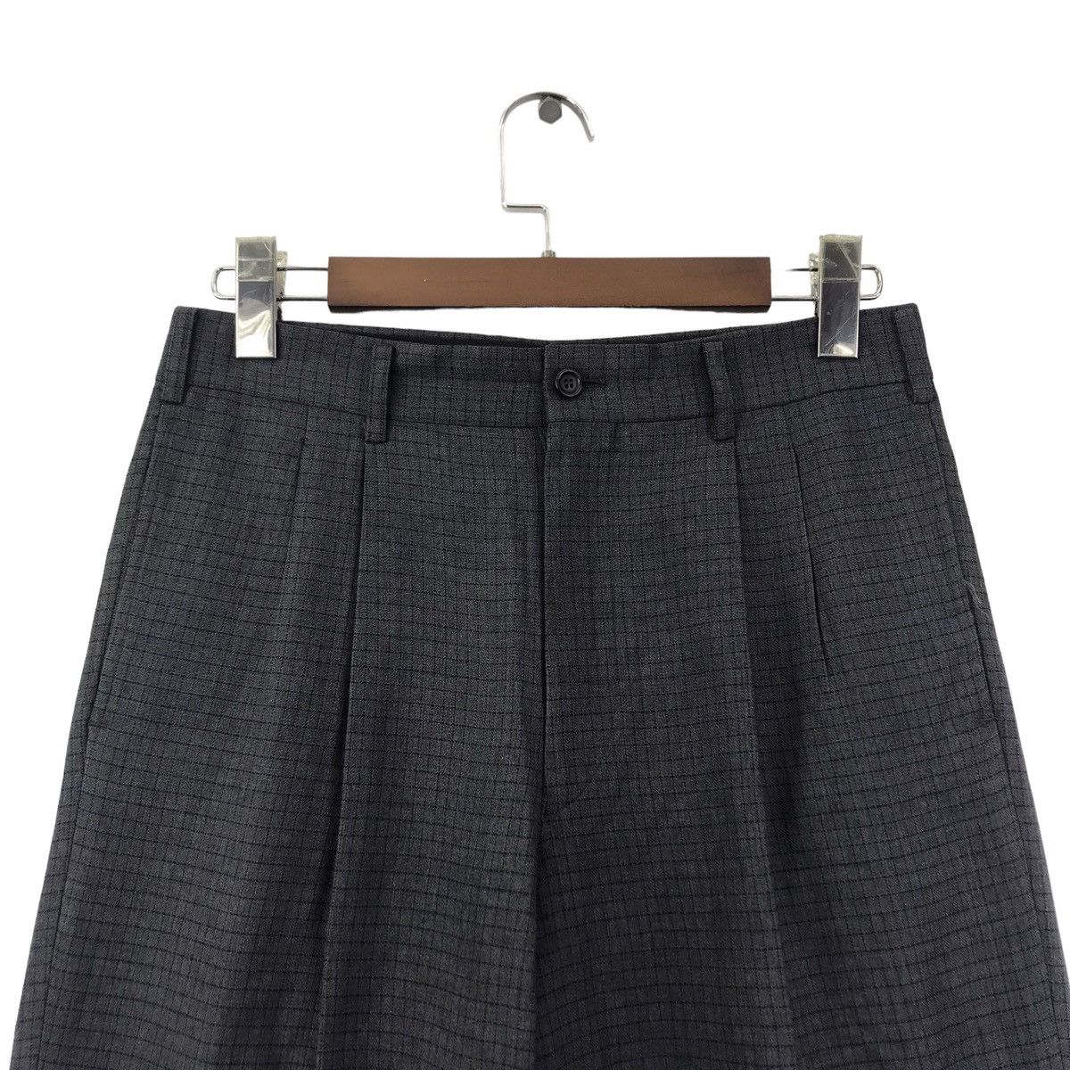 Japanese Brand LAUTREAMONT Japanese Brand Check Grey Straight Cut Pant Size US 29 - 2 Thumbnail