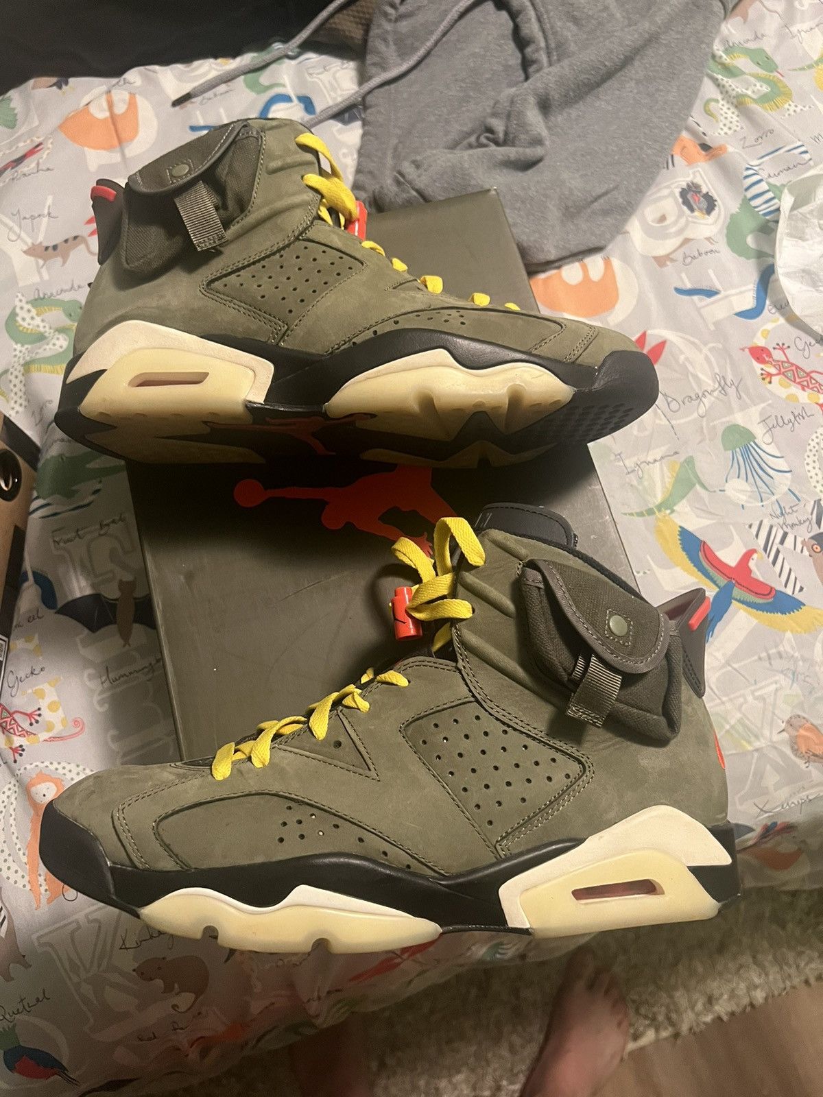 Travis Scott Jordan 6 Travis Scott olive Grailed