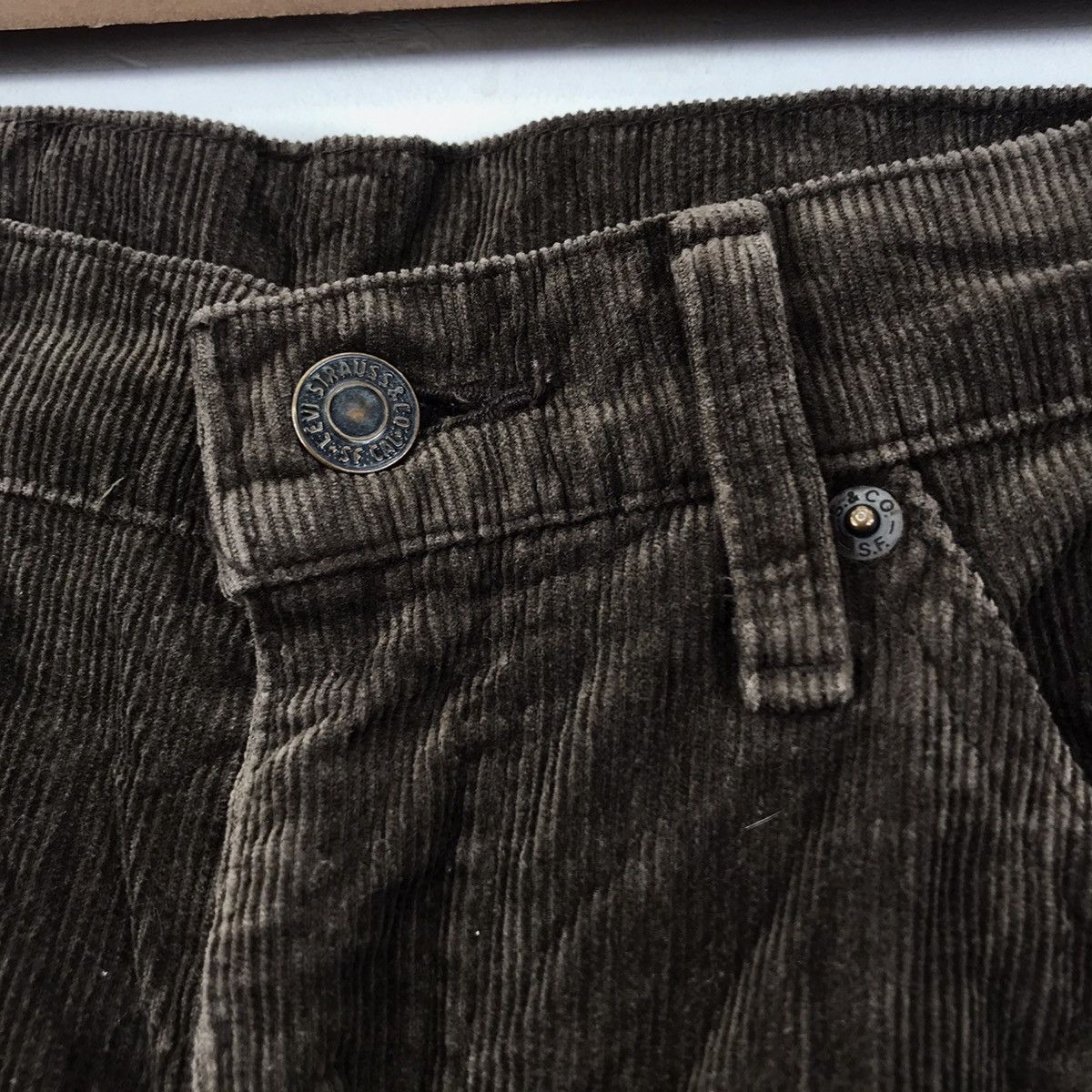 Levi's LEVIS STRAUSS & Co. Corduroy Brown Label Denim Chore Jeans Size US 32 / EU 48 - 3 Thumbnail