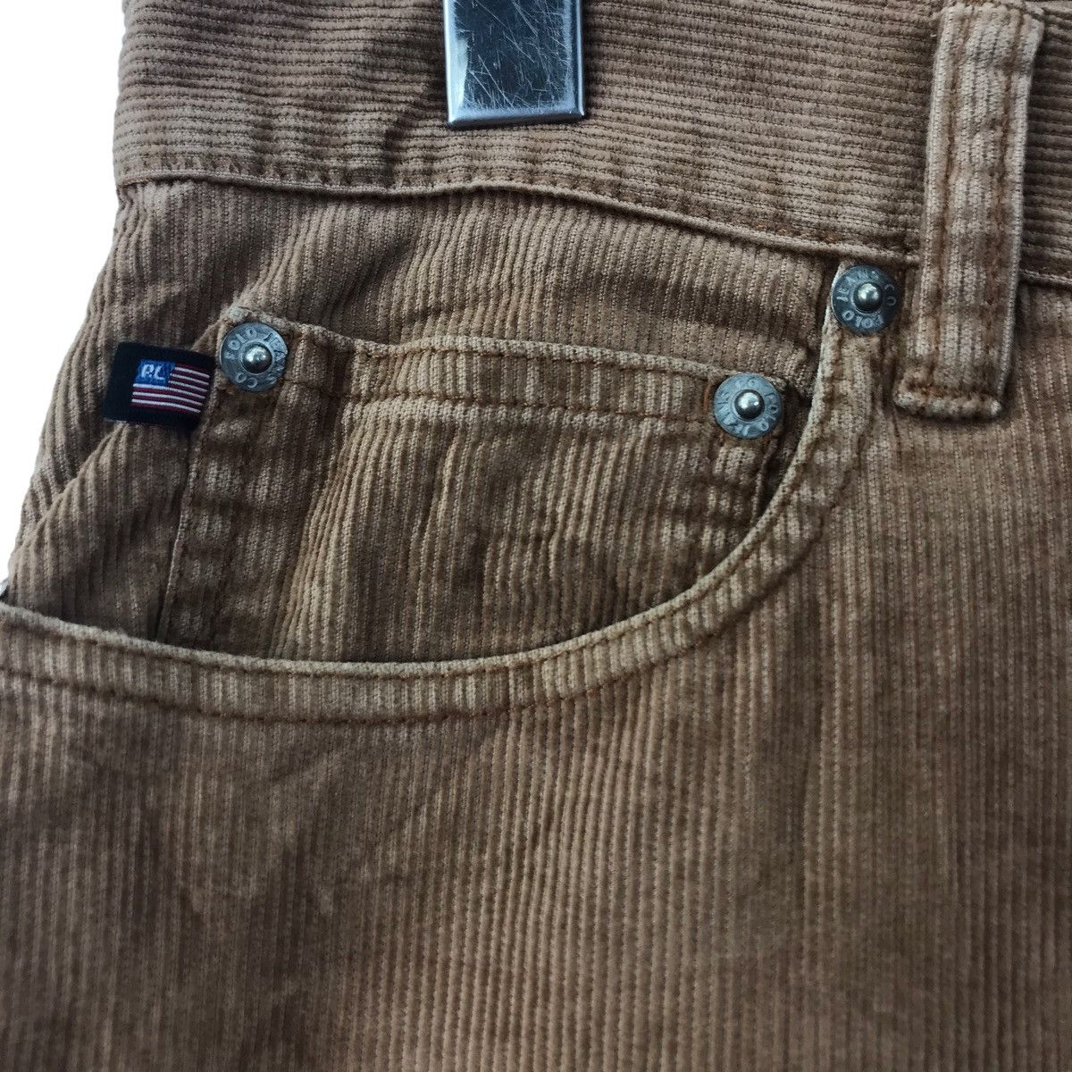 Polo Ralph Lauren POLO JEANS Co. RL Corduroy Straight Cut Brown Jeans Size US 33 - 4 Thumbnail