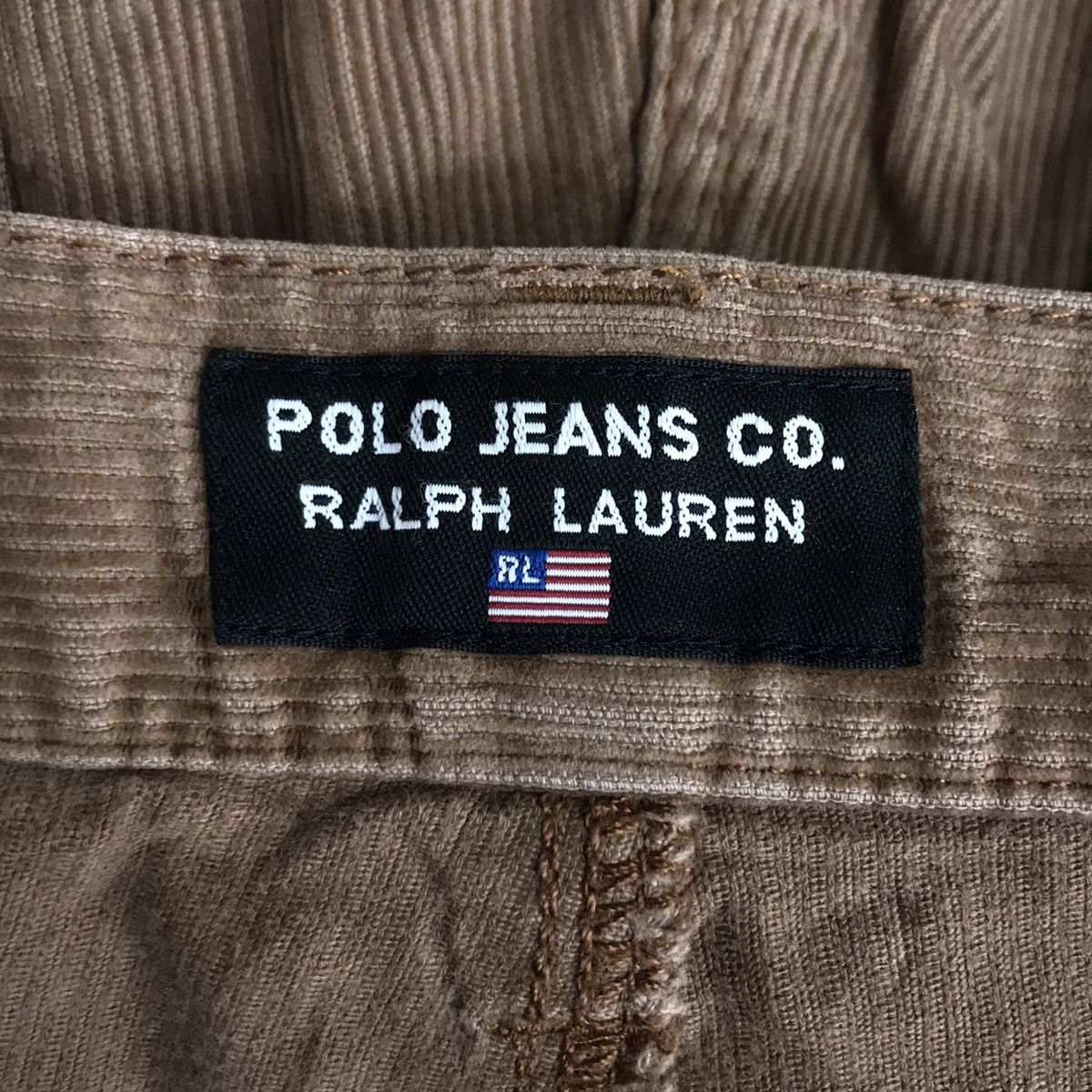 Polo Ralph Lauren POLO JEANS Co. RL Corduroy Straight Cut Brown Jeans Size US 33 - 5 Thumbnail