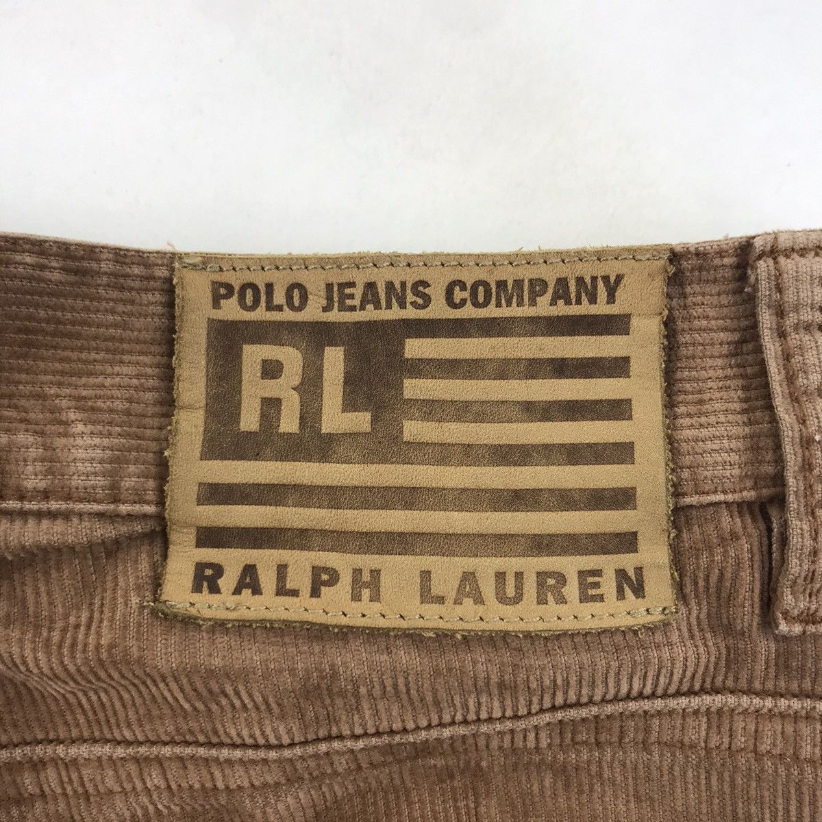 Polo Ralph Lauren POLO JEANS Co. RL Corduroy Straight Cut Brown Jeans Size US 33 - 10 Thumbnail