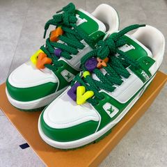 LV Trainer Sneaker Green #lv #trainer #sneakers #lvgreen #shoes #lvtra