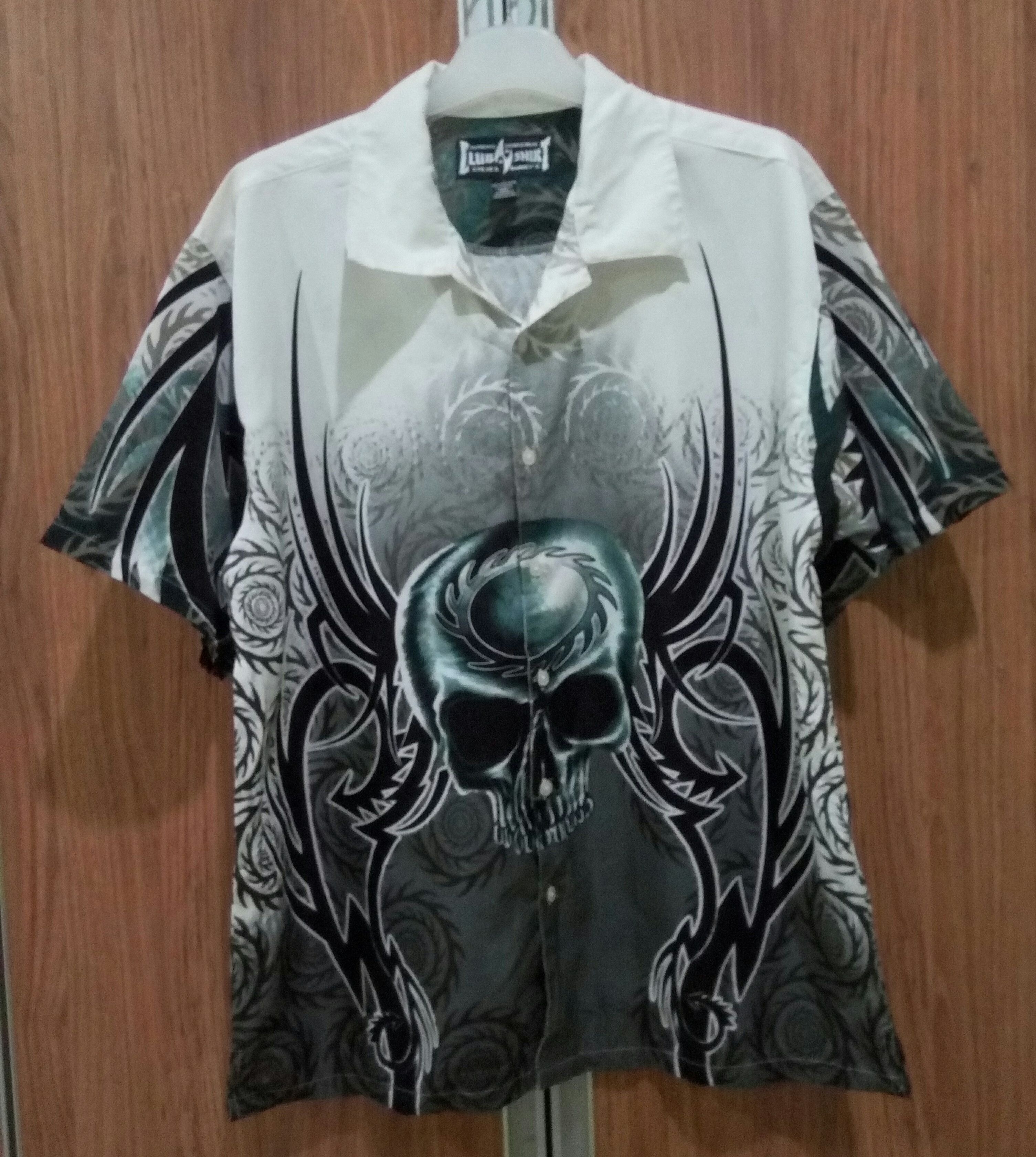 Steve And Barrys Loungewear Club Shirt By Steve And Barry's Skull Motif ...