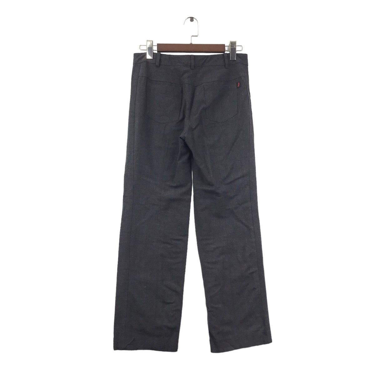 Vintage MARLINE BLUE YOKOHAMA Straight Cut Slack Grey Trousers Pant Size US 30 / EU 46 - 5 Thumbnail