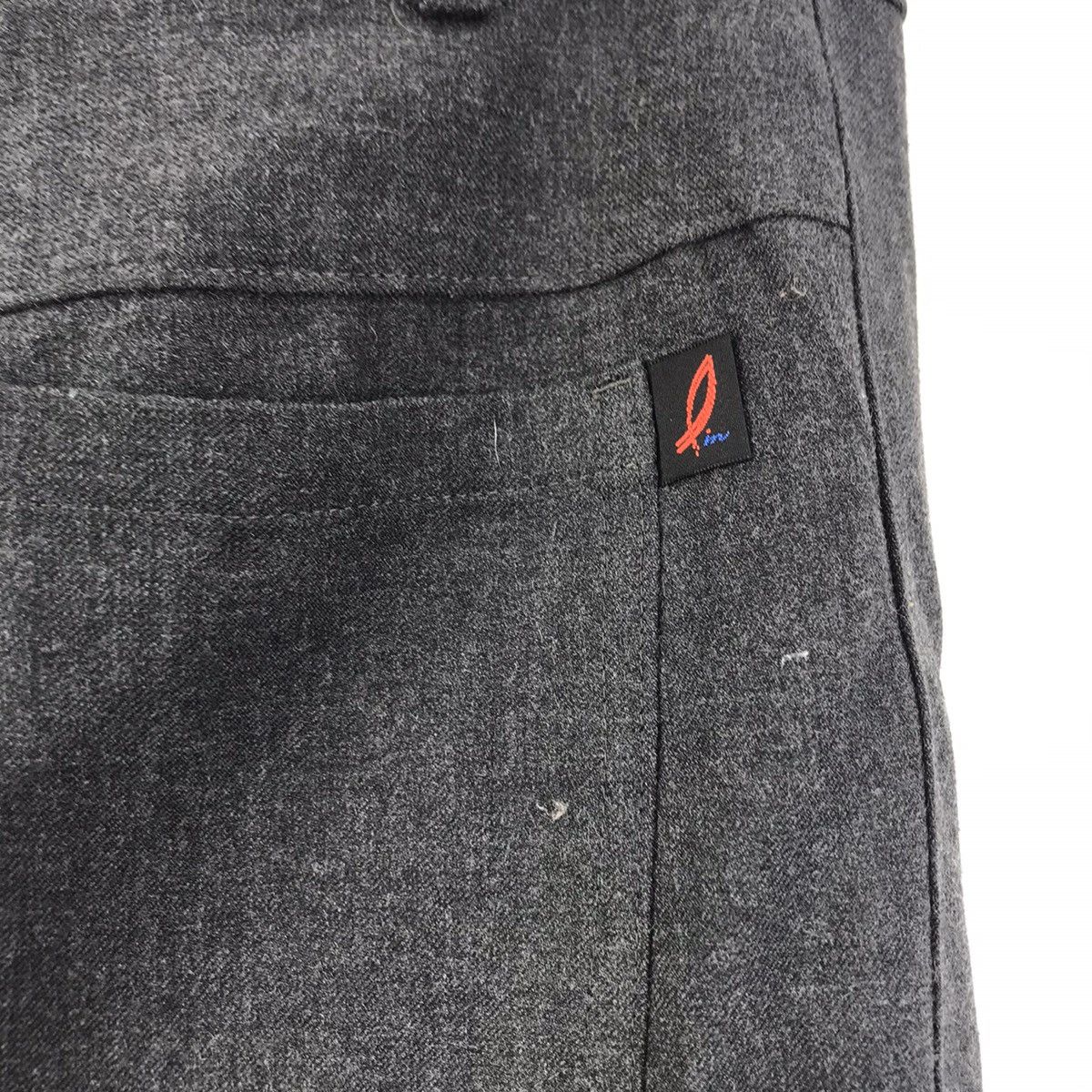 Vintage MARLINE BLUE YOKOHAMA Straight Cut Slack Grey Trousers Pant Size US 30 / EU 46 - 7 Thumbnail