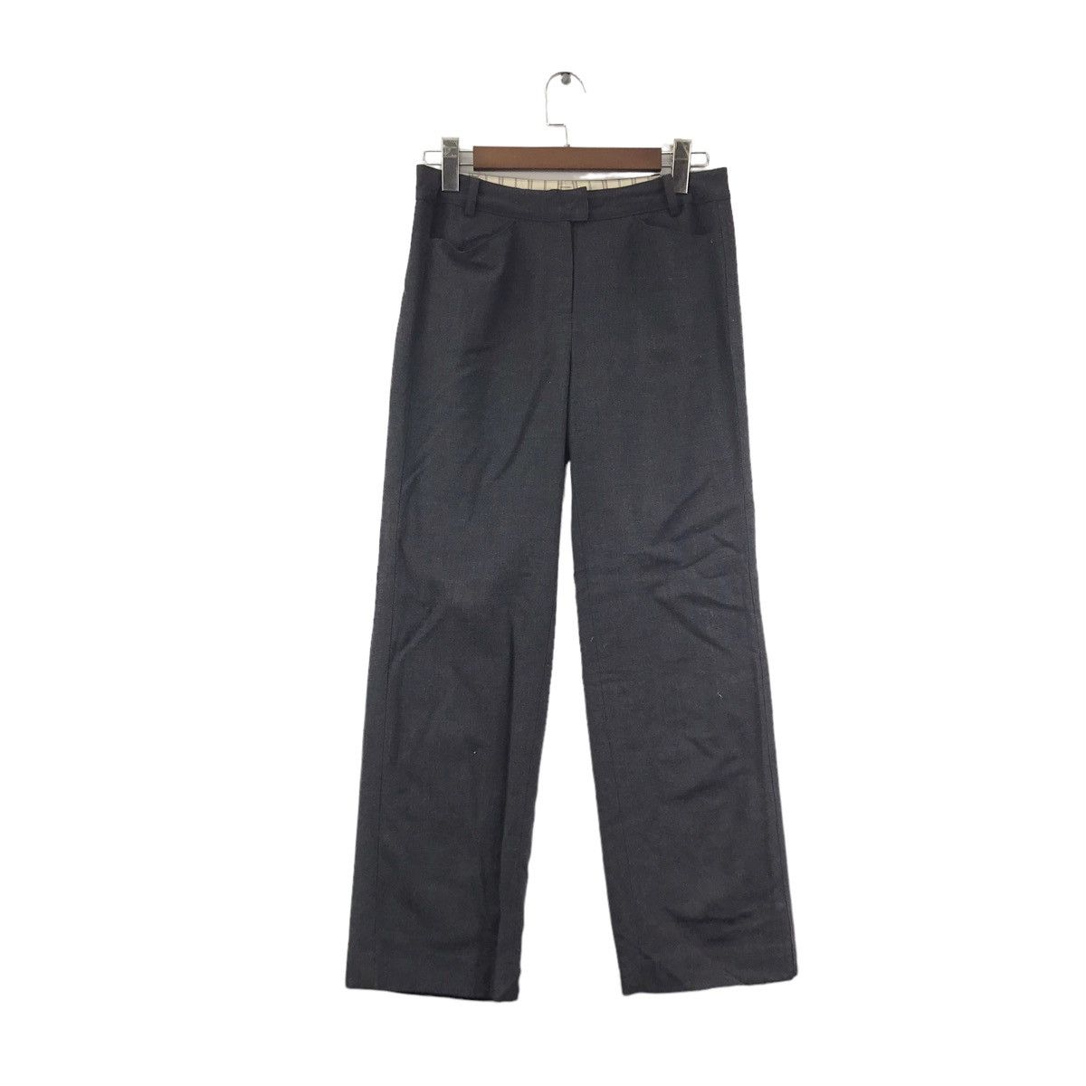 Vintage MARLINE BLUE YOKOHAMA Straight Cut Slack Grey Trousers Pant Size US 30 / EU 46 - 1 Thumbnail