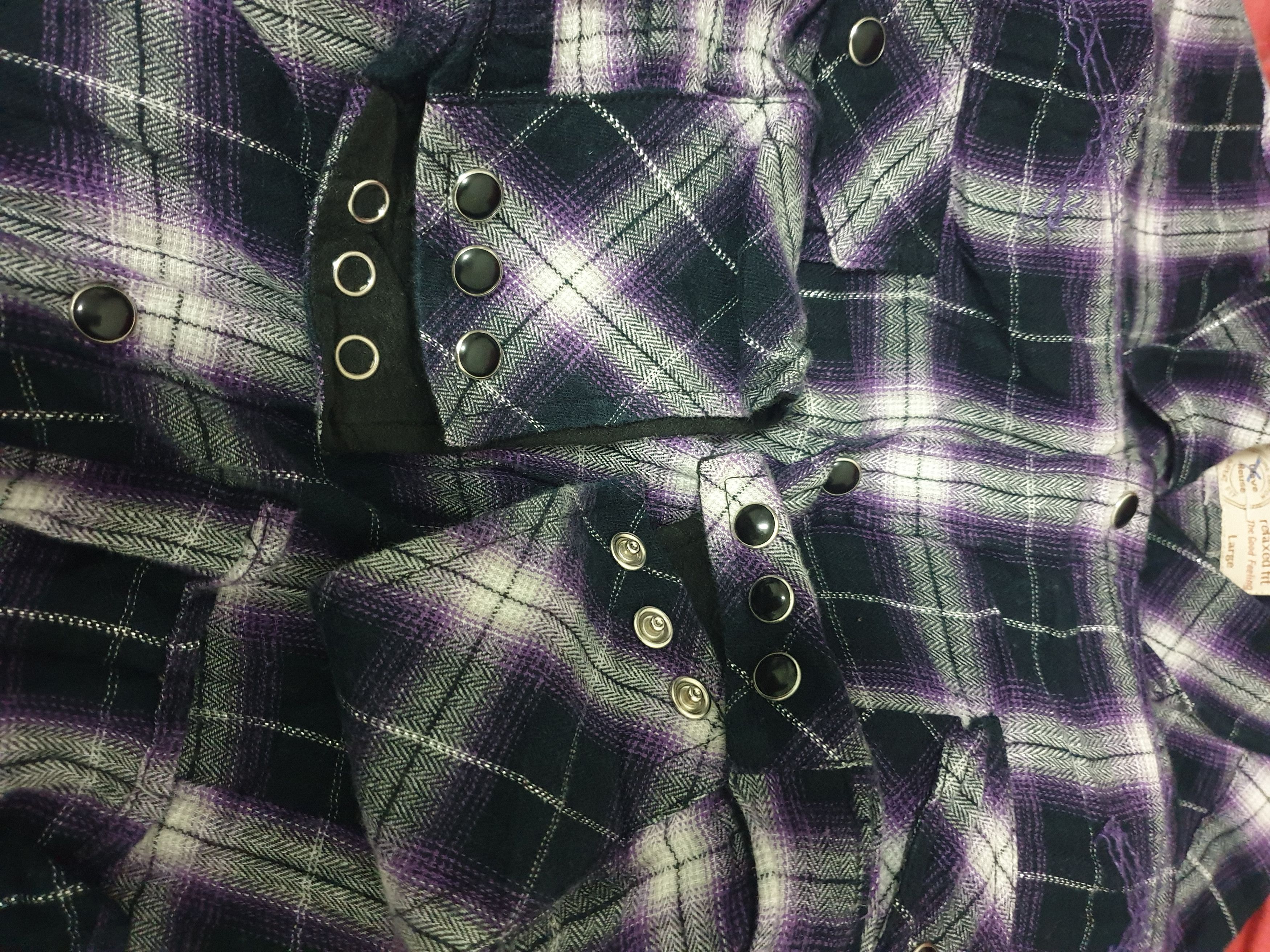 Japanese Brand 💥Glave house checkered purple western shirt Size US L / EU 52-54 / 3 - 4 Thumbnail