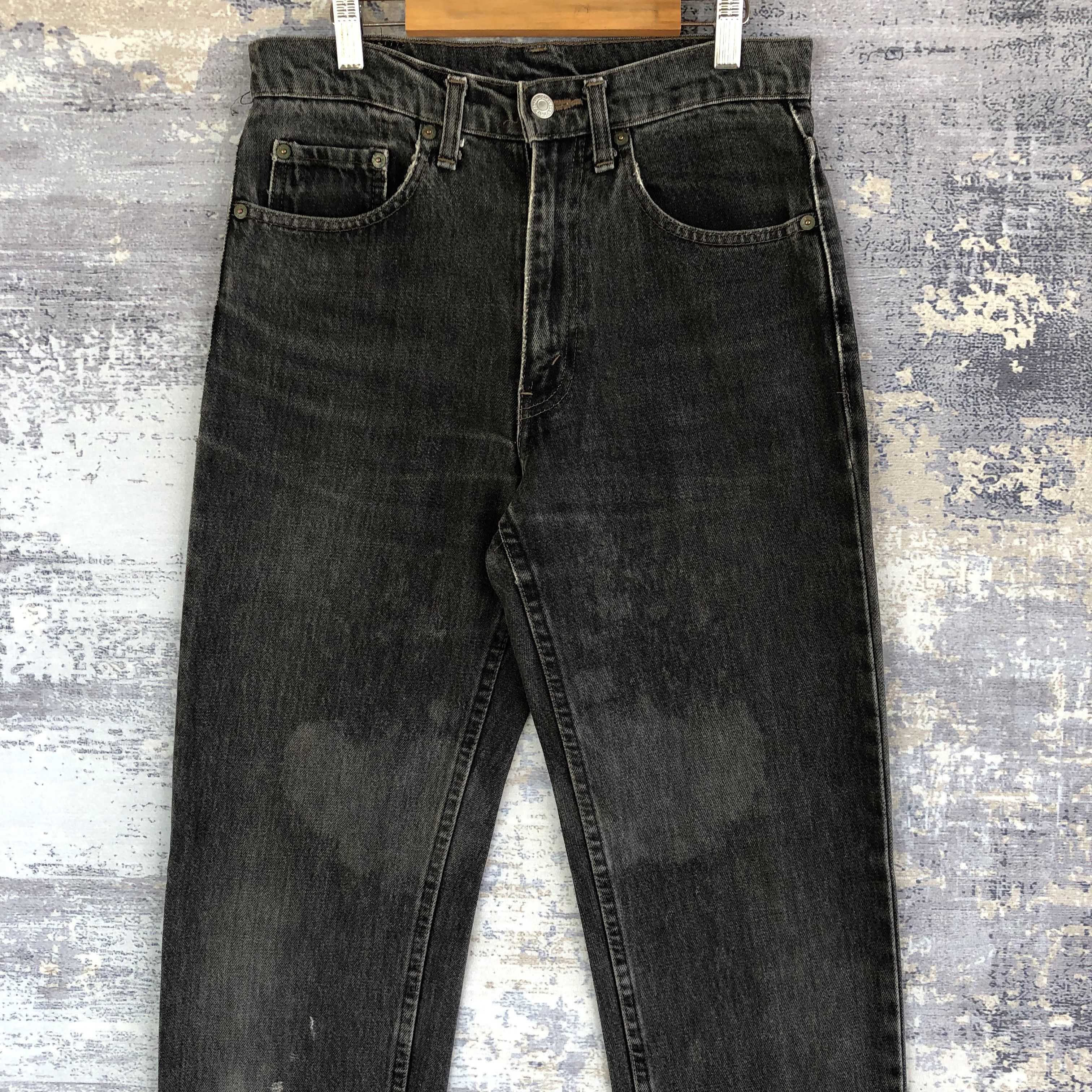 Levi's Vintage Levis Faded Black Jeans Levi's 626 Baggy Denim Size 28" / US 6 / IT 42 - 3 Thumbnail